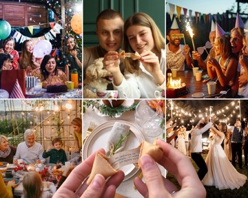 Печенье с предсказаниями Спасибо для гостей Печенье на удачу 100 шт.