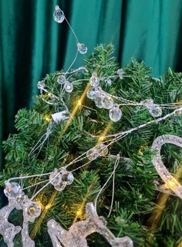 РОЖДЕСТВЕНСКАЯ ГИРЛЯНДИЯ - МАЛЕНЬКИЕ БУСИНЫ - 105СМ