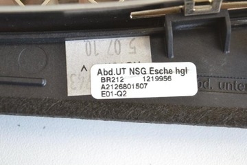 MERCEDES E250 CDI S212 2011 RHD KRYT TYČE ŘAZENÍ PANEL