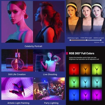 Светодиодная лампа для студийной фотографии Ulanzi VL110 RGB
