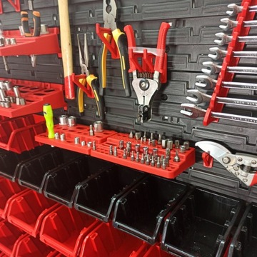 ИНСТРУМЕНТАЛЬНАЯ НАСТЕННАЯ ДОСКА 115x117см, 52 лотка