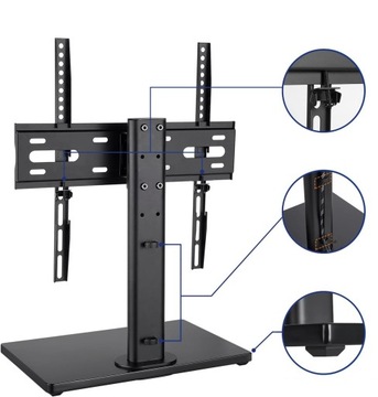 ПОДСТАВКА ДЛЯ ТЕЛЕВИЗОРА КРЕПЛЕНИЕ ДЛЯ ТЕЛЕВИЗОРА НОЖКА ДЛЯ ТЕЛЕВИЗОРА РЕГУЛИРОВКА 32–55 ДЮЙМОВ