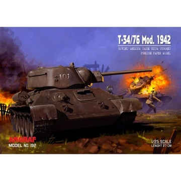 Angraf 192 - Czołg T-34/76 1942 UZTM Turret 1:25
