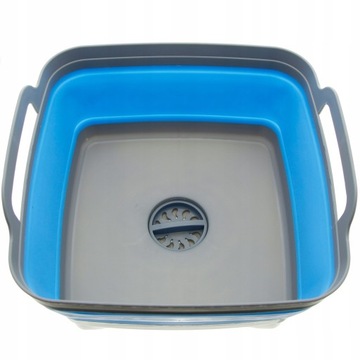 ЧАША СКЛАДНАЯ СО СЛИВОМ + СИЛИКОНОВАЯ ПРОБКА 10Л