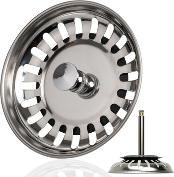 Kosz sitowy do zlewozmywaka, z ? 78 mm, wrzeciono przekracza 55-97 mm