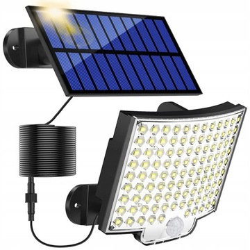 LAMPA SOLARNA LED CZUJNIK RUCHU ZMIERZCHU PILOT