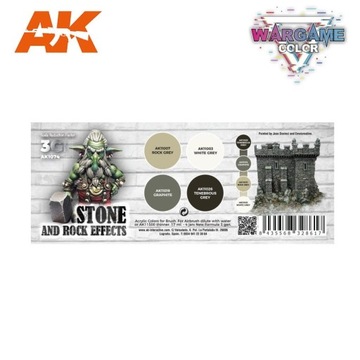 AK INTERACTIVE - AK1074 Набор Wargame - STONE AND ROCK