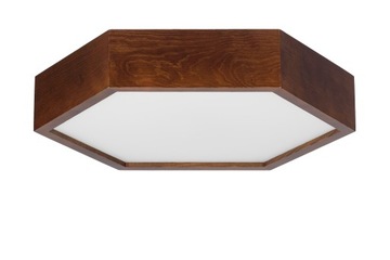 Lampa sufitowa LEJA heks plafon fi375 ORZECH do salonu kuchni łazienki STYL