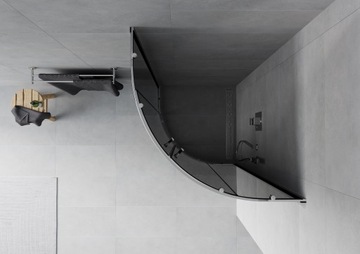 MEXEN RIO ПОЛУКРУГЛАЯ ДУШЕВАЯ КАБИНА 70x70 СЕРЫЙ