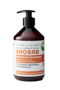 Bioelixire Vegan Baobab szampon 500ml