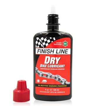 Масло для цепи Finish Line Dry Lube 120 мл, антипригарная керамика