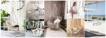 ПОДВЕСНОЙ СТУЛ БОХО КАЧЕЛЯ ГНЕЗДО АИСА ДЛЯ ДОМАШНЕГО САДА 80 XXL