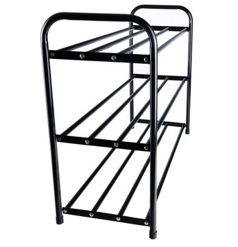 МЕТАЛЛИЧЕСКАЯ ПОДСТАВКА ДЛЯ ОБУВИ, 3 УРОВНЯ, СТАЛЬ