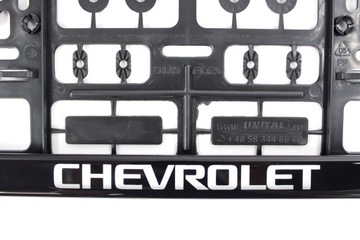 RAMKA TABLICY REJESTRACYJNEJ CHEVROLET ŻELOWA