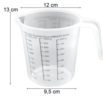 КУХОННАЯ МЕРНАЯ КРУЖКА С ВЫПУСКНЫМ КУВШИНОМ МЕРНЫЙ КОНТЕЙНЕР ОБЪЕМОМ 1 Л 1 Л 1000 МЛ
