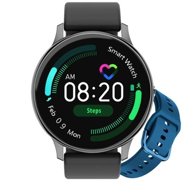 Smartwatch Pacific 09 Czarny + Niebieski Kroki