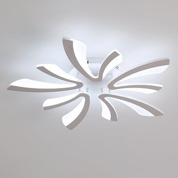 LAMPA SUFITOWA LED PLAFON ZYRANDOL BIAŁY 6500K NOWOCZESNA DO SALONU