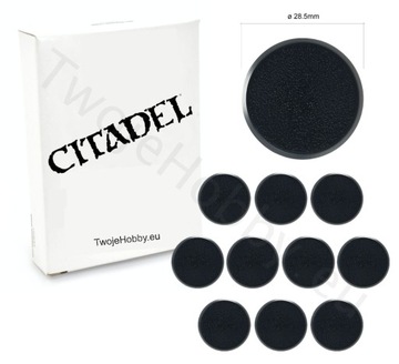 Podstawki Citadel 28.5mm Round Bases (10 Pack)