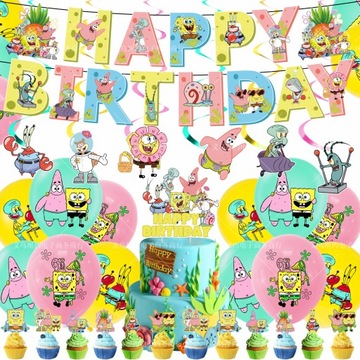 Zestaw imprezowy SpongeBob Kanciastoporty