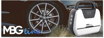 ПОРТАТИВНЫЙ АВТОМОБИЛЬНЫЙ КОМПРЕССОР 12 В / 230 В, светодиодный ЖК-дисплей