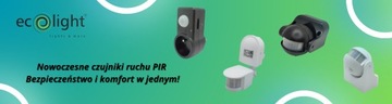 PIR датчик движения - инфракрасный DUSK SENSOR IP44 180° 12M белый