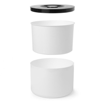 Контейнер для белого льда с черной крышкой, 5л.