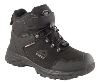 AMERICAN CLUB WT66 TRAPERY TREKKINGI BUTY ZIMOWE ŚNIEGOWCE NA RZEP BLK 37