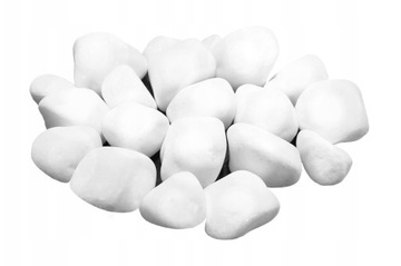 Kamienie Ozdobne Białe THASSOS Greckie 1-4 cm 3kg