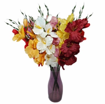 Gladiolus Twig ИСКУССТВЕННЫЕ ЦВЕТЫ Gladiolus WHITE 52см белая гладиолуса