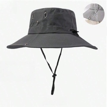 Темно-серая туристическая шапка Sunshine Fisher Bucket Hat 54-60см