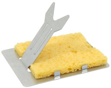 МЕТАЛЛИЧЕСКАЯ ПОДСТАВКА ДЛЯ ПАЯЛЦА С ГУБКОЙ