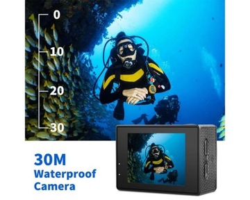 Экшн-камера Ultra HD 1080p с 2-дюймовым ЖК-экраном