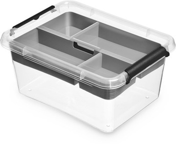 ORGANIZER PLASTIKOWY BOx POJEMNIK POKRYWA 1,6L