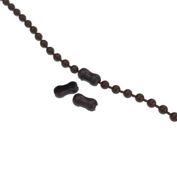 Łącznik łańcuszka rolet zrywalny 3 mm ciemny brąz