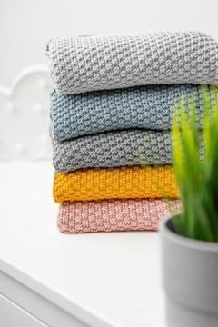 СВЯЗКА С КАПЮШОНОМ 100% БАМБУК ПОДАРОЧНЫЙ СИНИЙ