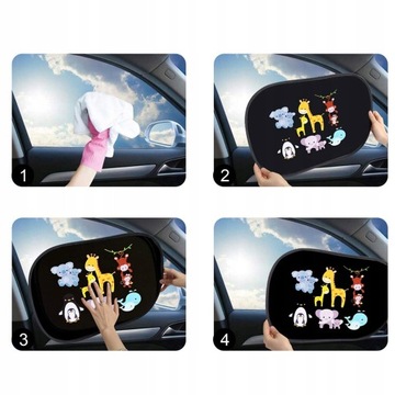 Автомобильный солнцезащитный козырек для окна 2 шт.