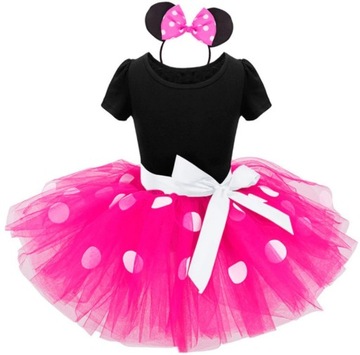 MYSZKA MINNIE MINIE MIKI STRÓJ komplet TUTU 104