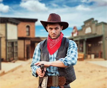 Chusta Kowboja Cowboy Kowbojska Bandana Strój Dziki Zachód Western