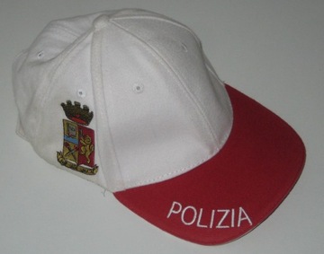 POLIZIA - CZAPKA Z DASZKIEM - WŁOCHY