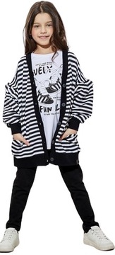ALL FOR KIDS BLUZA SWETER KARDIGAN ROZPINANY W PASKI r 104 110