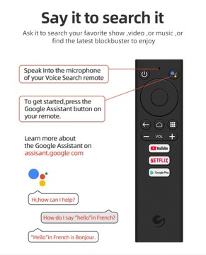 ТЕЛЕВИЗИОННАЯ ПРИСТАВКА EMATIC 4K ULTRA HD ДЛЯ Android NETFLIX GOOGLE