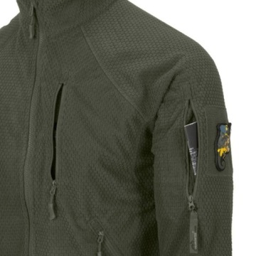 Мужская флисовая толстовка HELIKON ALPHA TACTICAL Fleece Olive Green M