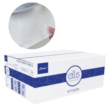 Полотенца бумажные Ellis целлюлозные БЕЛЫЕ 200 шт.