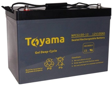 Akumulator żelowy Toyama NPCG 100 12V 100Ah GEL Deep Cycle
