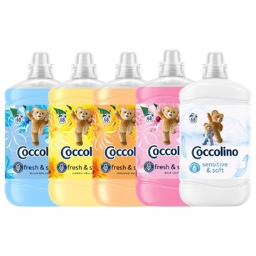 Coccolino Creations płyn do płukania tkanin 1,7L MIX x5