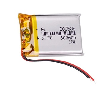 Bateria Akumulator Li-Polymer 802535 800mAh 3.7V