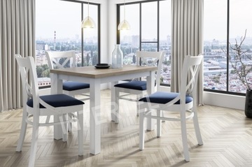 Zestaw: stół 70x100 LAMARENTO +4 krzesła MODERN 1