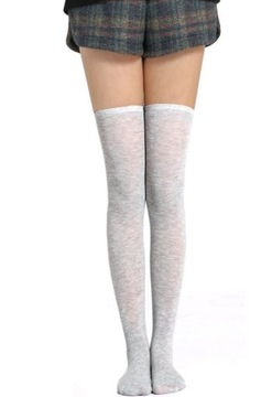 POŃCZOCHY SKARPETKI ZAKOLANÓWKI KRYJĄCE SEXY PASKI