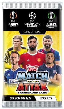Match Attax Champions 2021/22 10 saszetka 120 kart