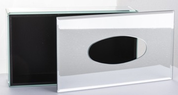 Коробка для салфеток с гламурными серебряными кристаллами